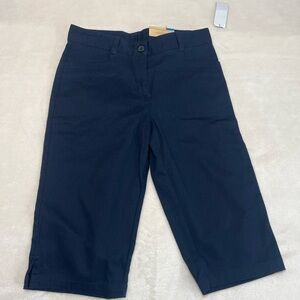 Dockers Girls Stretch Skimmer Capri Pants Navy Blue – Size 12 NWT